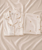 Teddy Dream Short Sleeve Ice Silk Pajamas Set