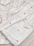 Teddy Dream Short Sleeve Ice Silk Pajamas Set