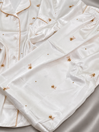 Teddy Dream Short Sleeve Ice Silk Pajamas Set