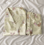 Little Bear Short Sleeve Satin Pajamas Set